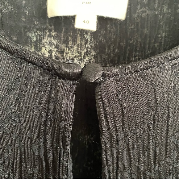 Sezane Ariette Dress FR 40 US 6 Black Shift Swing - Picture 5 of 15